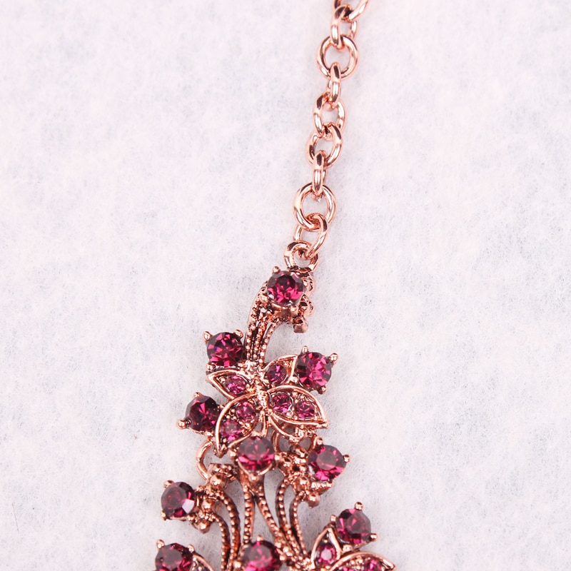 Women's Vintage Rhinestones Statement Necklace with Earrings Set Women's Vintage Rhinestones Statement Necklace with Earrings Set