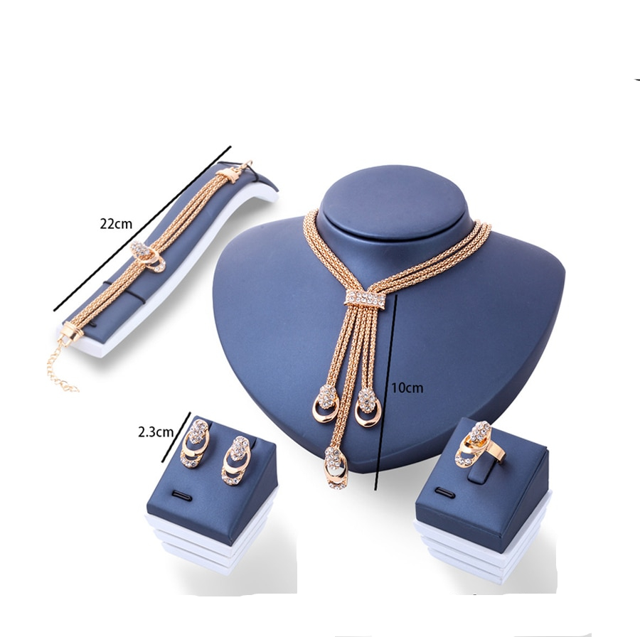 Women's Crystal Patterned Jewelry Set